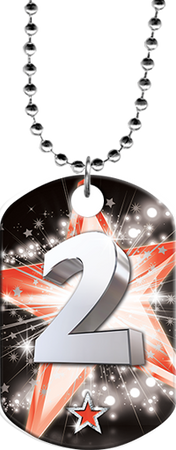 2nd Place Monster Dog Tag [DTXL-2ND]