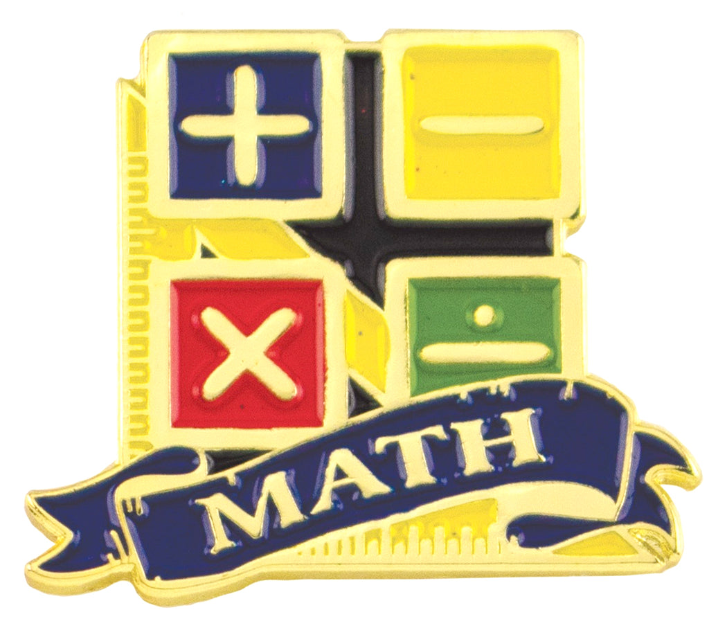 Math Academic Lapel Torch Pin [LPSE201]