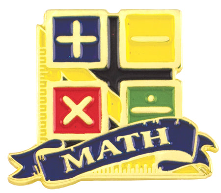 Math Academic Lapel Torch Pin [LPSE201]