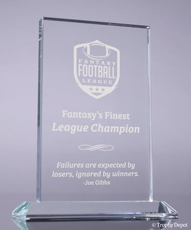 Vertical Rectangle Crystal- 6.5 inch [GT1056-6-X]