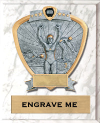 Swimming Sport Legend Shield Plaque - Female [P9RSLS-SWF]