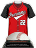 Baseball Jersey Colorix-T Acrylic Trophy- Red [TACR7-JSY-BS-RED-Q]