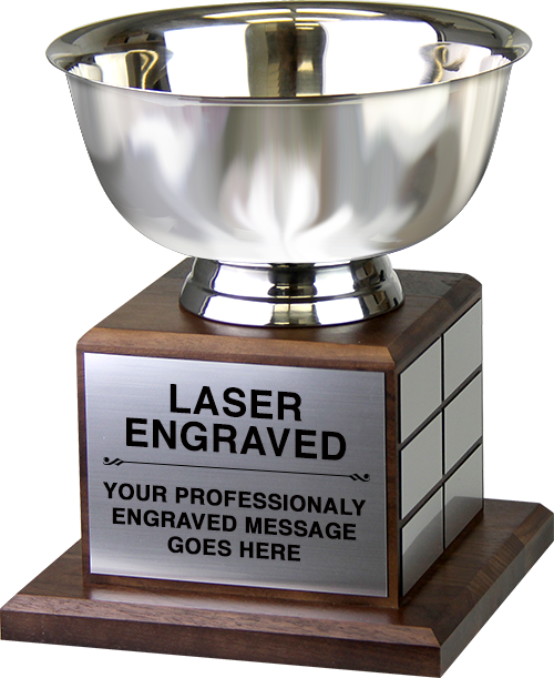 8" Perpetual Revere Bowl on Genuine Walnut Base [TPP1L-BWL9]