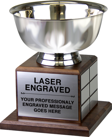 8" Perpetual Revere Bowl on Genuine Walnut Base [TPP1L-BWL9]