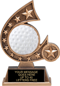 Golf Comet Resin Trophies [RCOM5-GL]