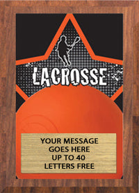 Lacrosse Full Color Star Plaque [PEDG5-LC]