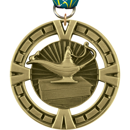 2.5" Lamp of Knowledge Victory Medal [M4V25-KN]