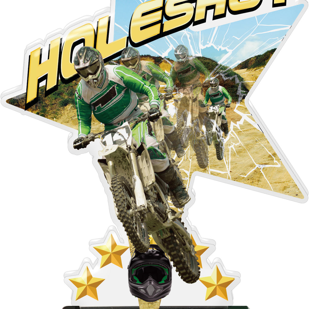 Holeshot Shattered Star Colorix Acrylic Trophies