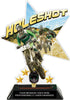 Motocross Holeshot Shattered Star Colorix Acrylic Trophy - 8.5 inch [TACR85-STR-DBHS-Q]