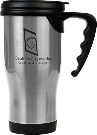 14 oz Laserable Travel Mug- Silver [JCTM14-066]