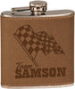 Laserable Flask Gift Set- Leather [FLSKSETJ-655]