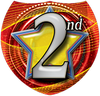 2nd Place Shield Insert [SH-3142]