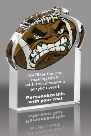 Football Krunch Acrylic Award- 4x5 inch [AKRCH-FB-45-Q]