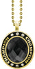 Black Onyx Gem Gold Champion Charm [CSOV-CHMP-STN-BLK-G]