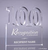 Number 100 Acrylic Award - 6 inch [ATNM-100-6-Q]