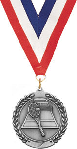 Tennis Medal- Silver [M201-TN-S]