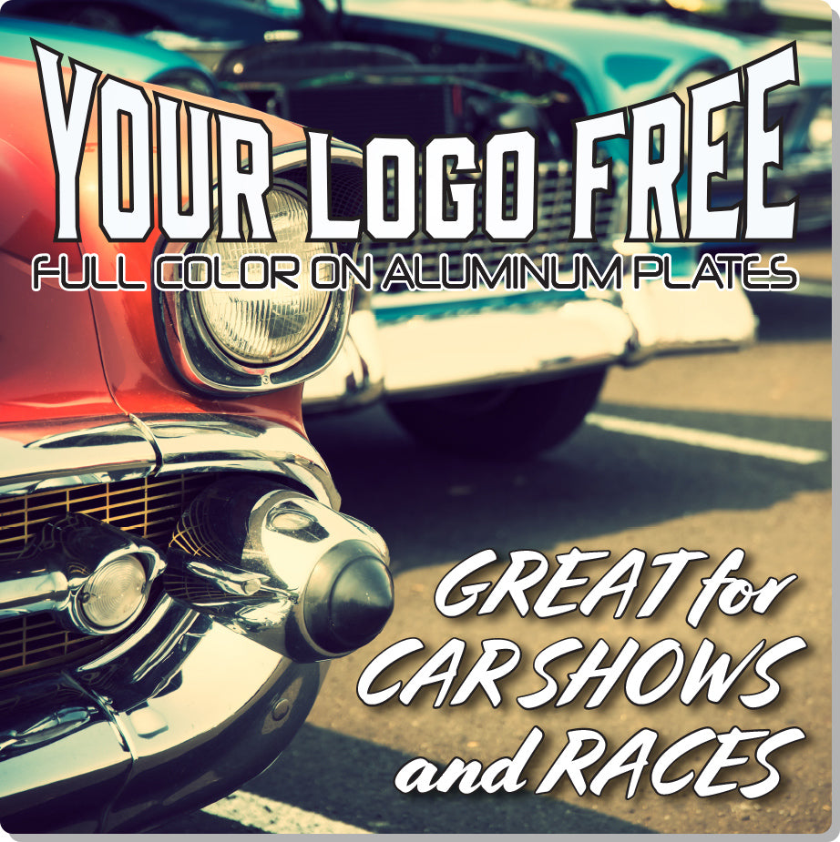 Custom Full Color Aluminum Dash Plaque- 3x3 [DPA33]