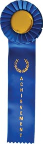 Achievement Single Streamer Rosette Ribbon [R10R1-ACH]