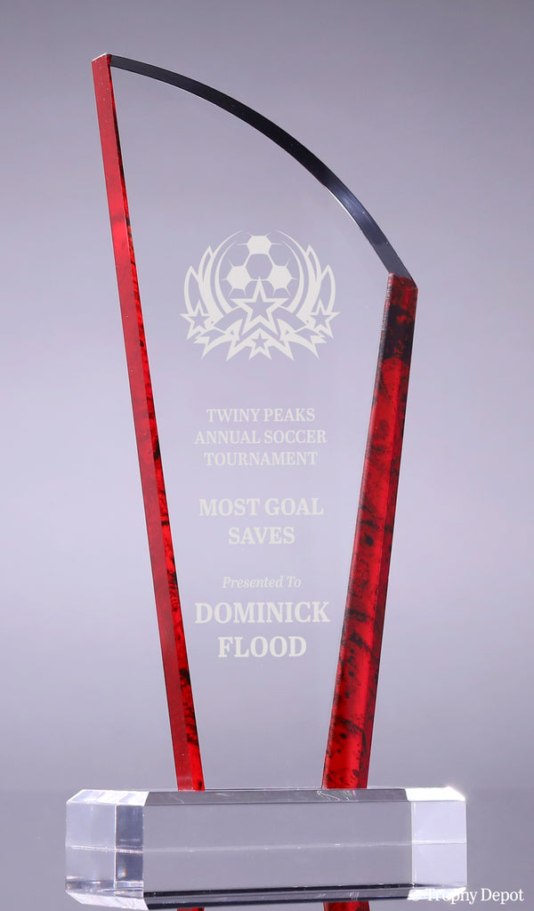 Avanti Acrylic Award - Red [AJCP82-RED]