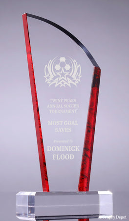 Avanti Acrylic Award - Red [AJCP82-RED]