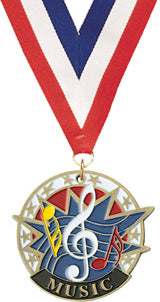 Music Medal USA Sport Medal- Gold [M2USA-MC-G]
