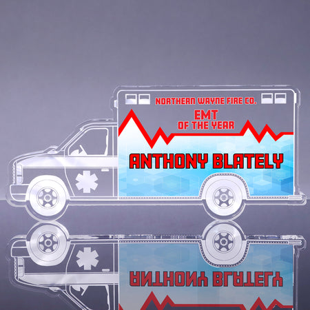 Ambulance Acrylic Award - 11 inch Color [AAMB7511-FC-Q]