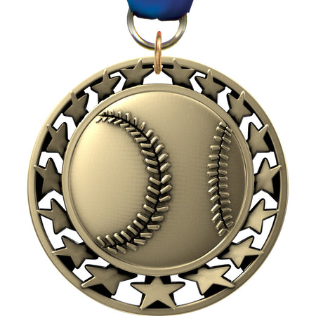 2.5" Baseball Super Star Medal [M2SS-BS]