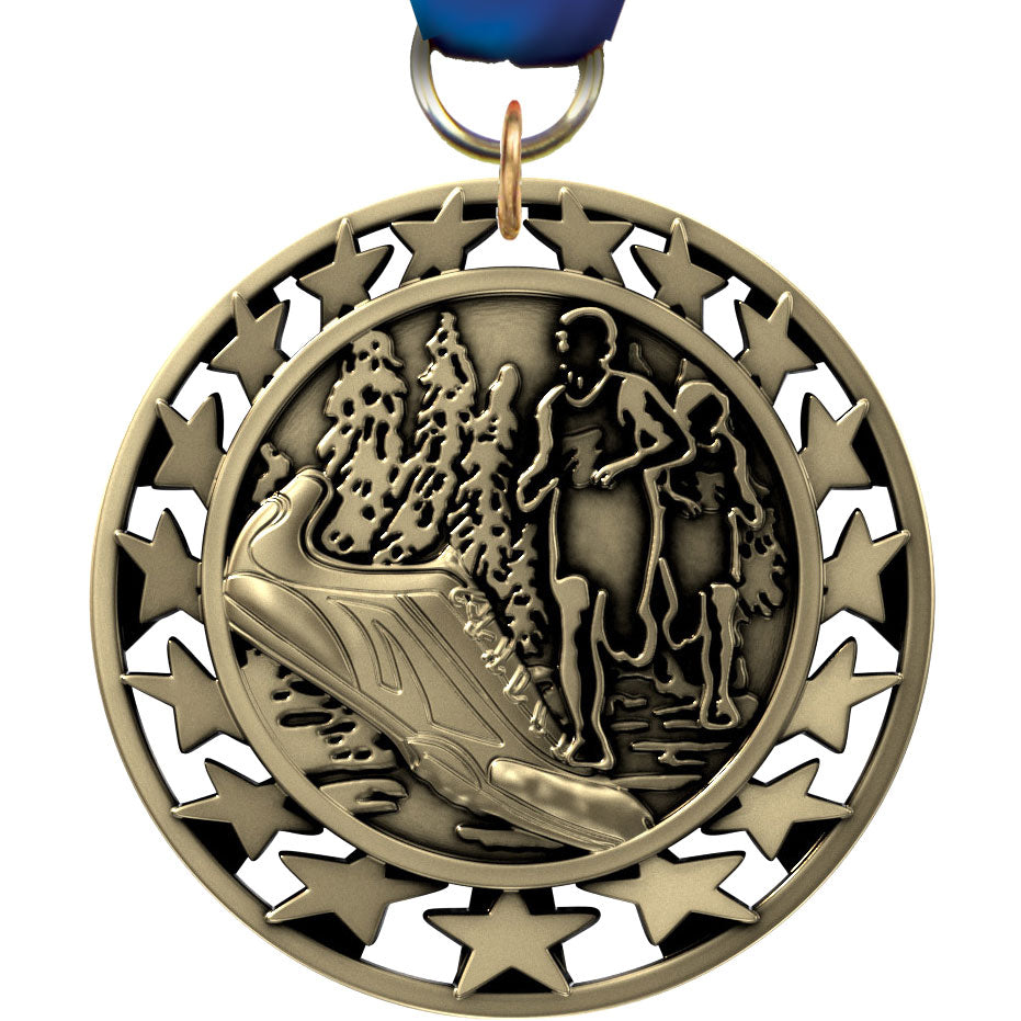 2.5" Cross Country Super Star Medal [M2SS-CC]
