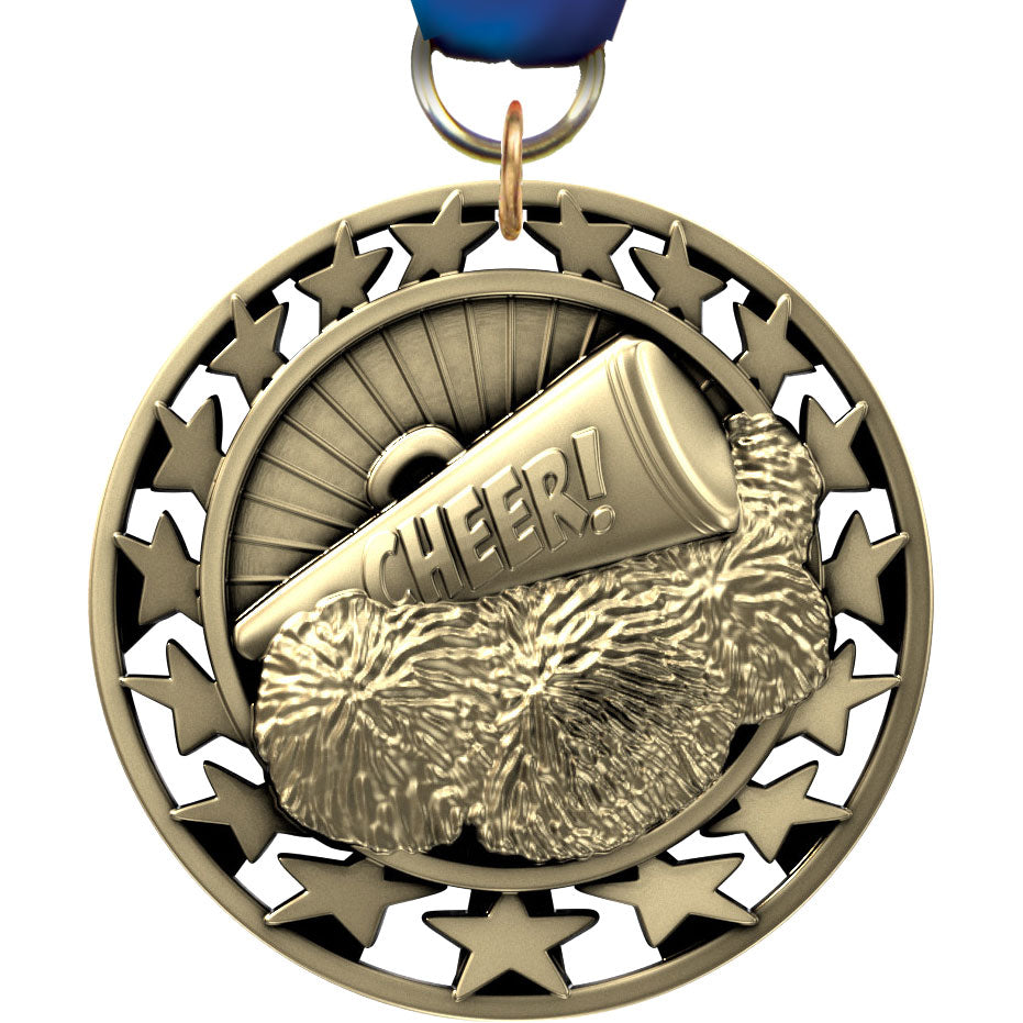 2.5" Cheer Super Star Medal [M2SS-CH]
