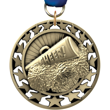 2.5" Cheer Super Star Medal [M2SS-CH]