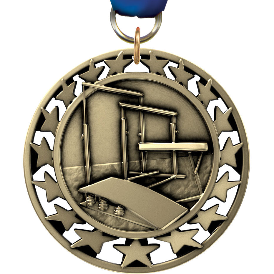 2.5" Gymnastics Super Star Medal [M2SS-GG]