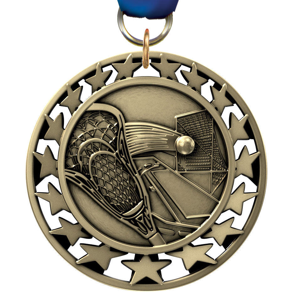 2.5" Lacrosse Super Star Medal [M2SS-LC]
