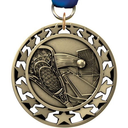 2.5" Lacrosse Super Star Medal [M2SS-LC]
