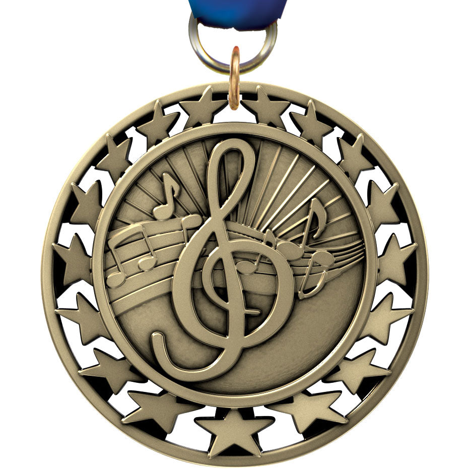 2.5" Music Super Star Medal [M2SS-MC]