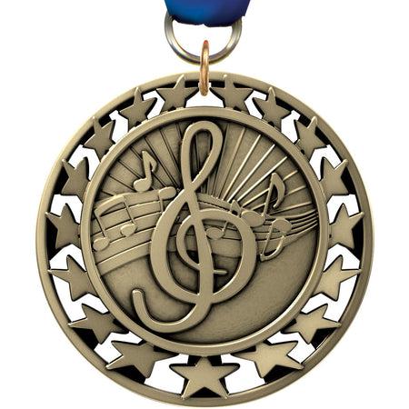 2.5" Music Super Star Medal [M2SS-MC]