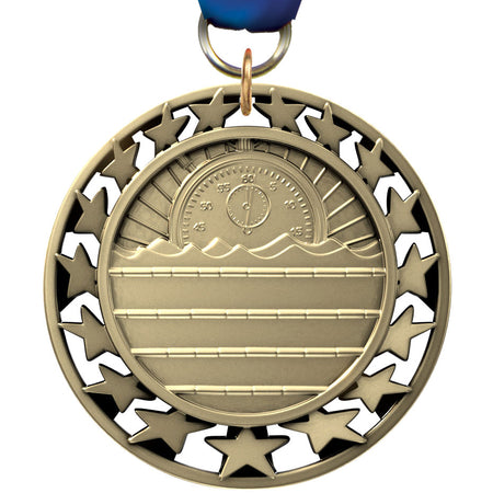 2.5" Swimming Super Star Medal [M2SS-SW]