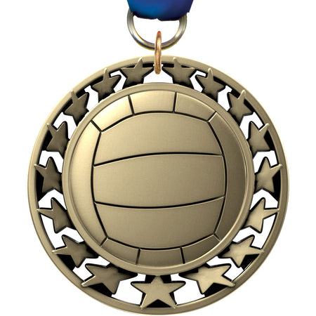 2.5" Volleyball Super Star Medal [M2SS-VB]