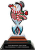 Ugly Sweater Contest Tribal Flames Colorix Acrylic Trophy - 7 inch [TACR7-TF-UGSWT-Q]