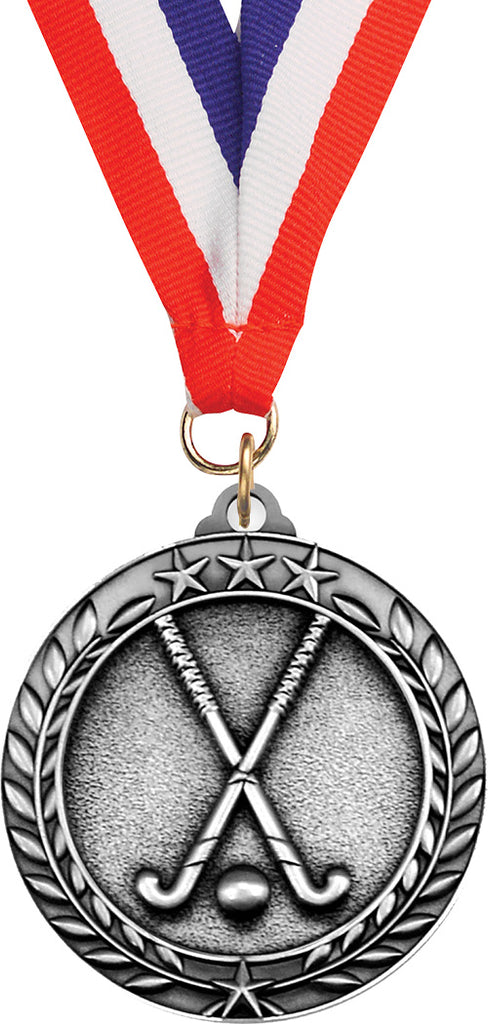 Field Hockey Dimensional Medal- Silver [MSW2-FLDHK-S]