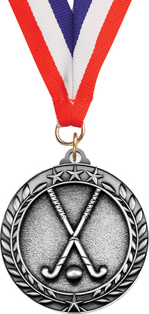 Field Hockey Dimensional Medal- Silver [MSW2-FLDHK-S]