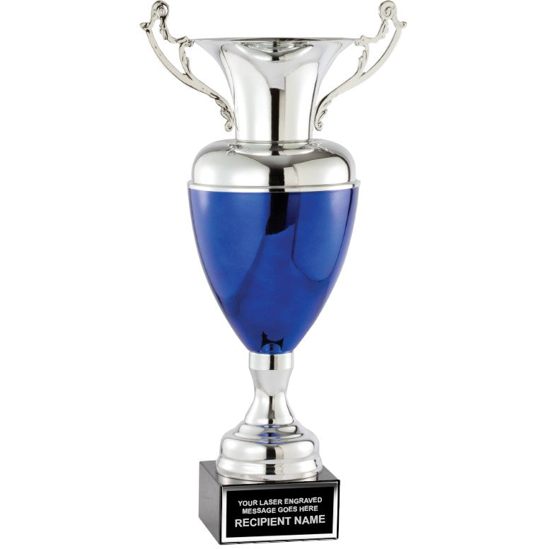 Metal Azzurro Italian Cups