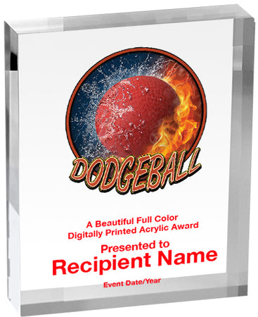 Dodgeball Vibrix Acrylic Award [ACB45V-DGBL]