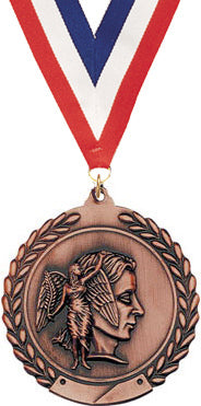 2.75 in Achievement Wreath Framed Medal- Bronze [M311-AM-B]