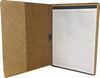 Light Brown Leatherette Portfolio with Notepad [PJ912-185]