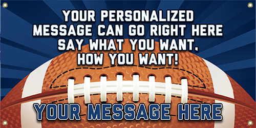 Football Vinyl Banner- Rays [VB-FB-RAY]