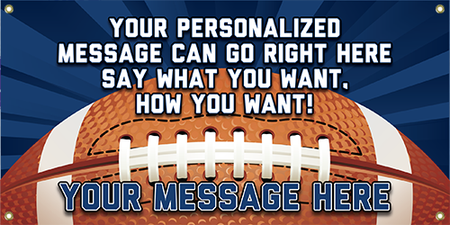 Football Vinyl Banner- Rays [VB-FB-RAY]