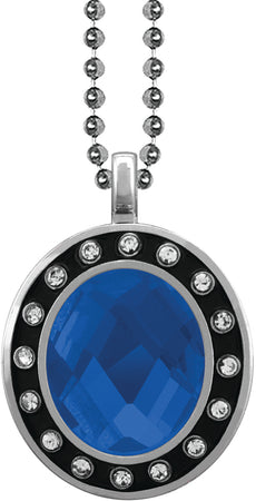 Blue Gem Silver Charm [CSOV-16STN-STN-BLUE-S]