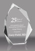 Faceted Crystal Asymia Peak Award - 8 inch [CF38-8-X]