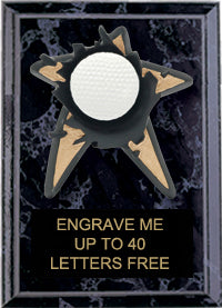Golf Spring Loaded Plaque [PRBI57-GL]