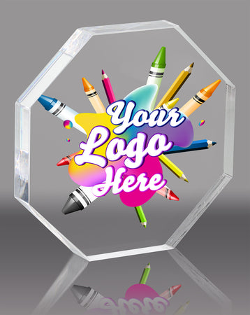 Octagon Full Color Acrylic Award- 4 inch [AOCT-4-FC-Q]